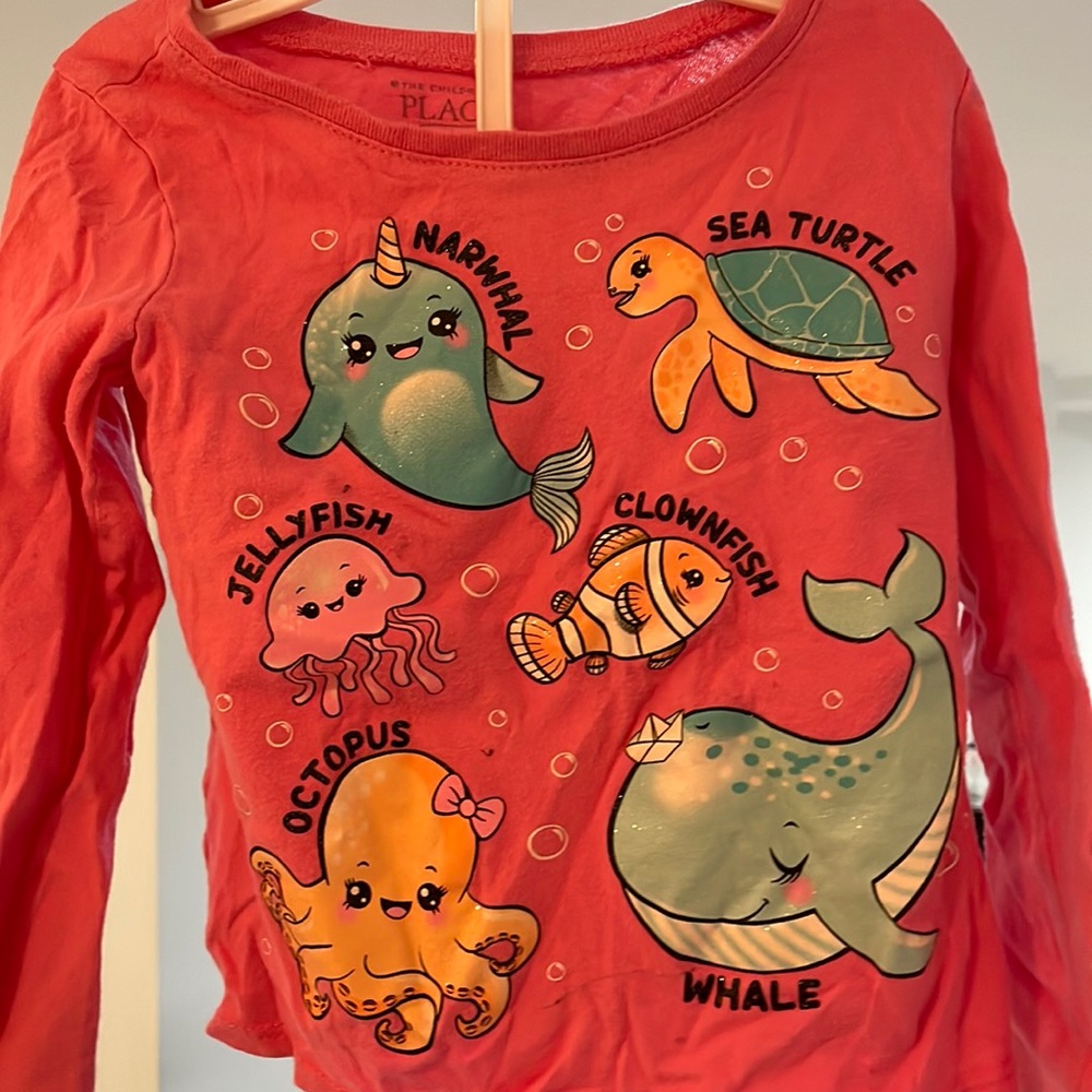 T-shirt for  2-year olds, pink color, girls